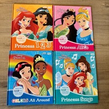 Disney Princess My First Smart Pad Library 4 Book Set ABCs 123 Colors Songs