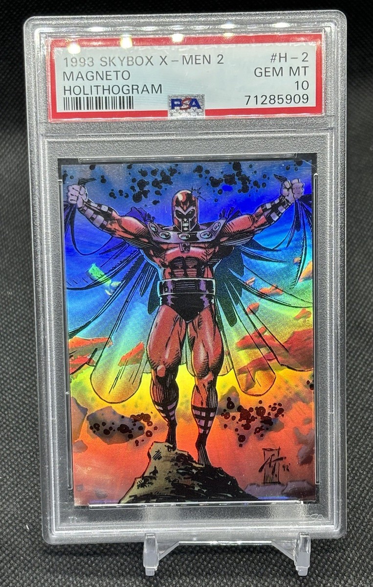 1993 Skybox X-Men Magneto PSA 10 2 Holithogram H-2 Marvel Card | eBay