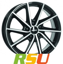 Alutec Singa diamant-schwarz frontpoliert 6x15" ET23 LK4 108 ML 65.1 Alufelge...