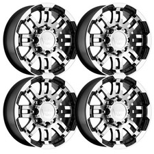 Set-4 Vision 375 Warrior 17x8.5 8x170 18mm Black Machined Wheels 17 Inch Set-4 Vision 375 Warrior 17x8.5 8x170 18mm Black Machined Wheels 17 Inch