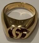 18kt Gucci Yellow Gold Running Ring Size L