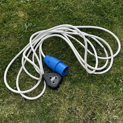 32A 240V 8m Verlängerungskabel Kommandostecker Baustellenstrom Wohnwagen Hook Up Schwerlast