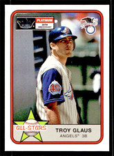 2001 FLEER PLATINUM EDITION FOIL PARALLEL #286 TROY GLAUS ALL STAR SSP #10/21