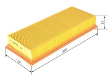 BOSCH Luftfilter 1 457 433 608 Filtereinsatz für BFP FORD MONDEO BAP BNP GBP 2