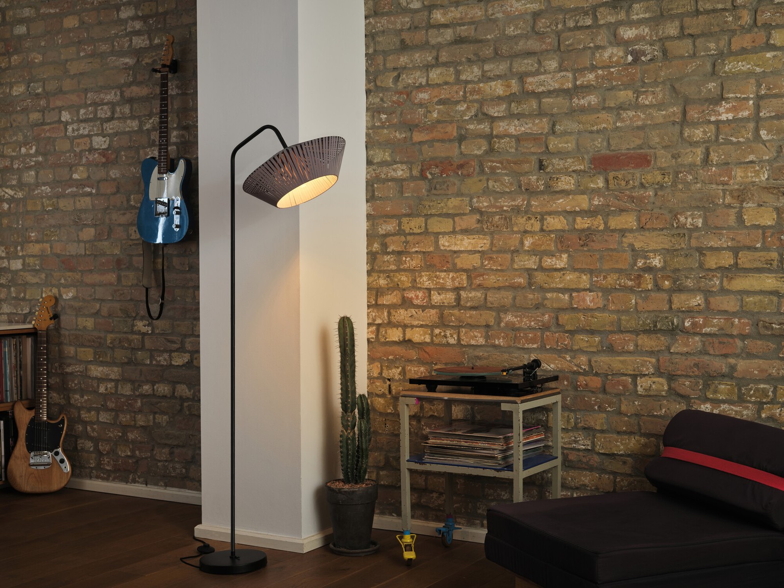 Lampada da terra OSRAM DECOR Stripes E27 Grigio scuro foto 5