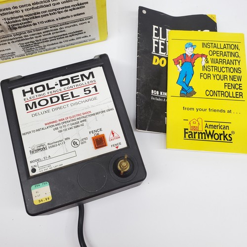 Holdem Electric Fence Controller Model 51 Metal Fence Charger Unit Farmworks