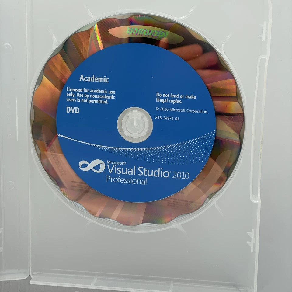 Microsoft Visual Studio 2010 Professional Academic Version Product Key &CD! - Image 3 of 4