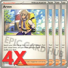 4x Arven x4 - SV01/SV03 - Uncommon - Pokemon TCG Playset