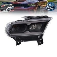 For 2021-2024 Dodge Durango Wled Drl Halogen Signal Black Headlight Right For 2021-2024 Dodge Durango Wled Drl Halogen Signal Black Headlight Right