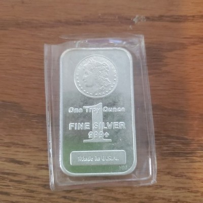 1 oz Silver Bar - .999 Fine 1 Troy Ounce Made In USA 