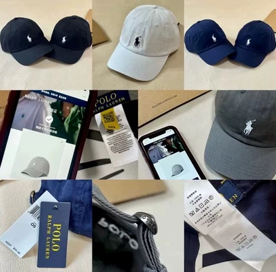 Polo Cap Baseball Mens Beige Black Unisex Christmas Gift Adjustable UK 55-60CM