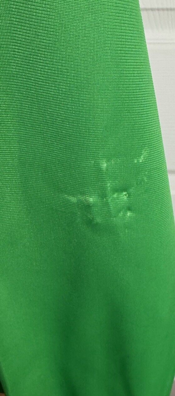 Vintage Sergio Tacchini Mens Damarindo Retro Track Top Size Medium Green & White image 4