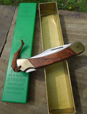 1970 Puma 970 Game Warden Folding Knife w Jacaranda Handles - Original Box NOS