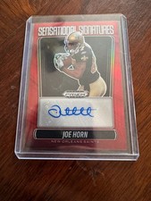 JOE HORN 2025 PANINI PRIZM BLACK SENSATIONAL SIGNATURES RED AUTO /99 Q6638