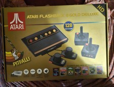 Atari Flashback 8 Gold Deluxe HD Console Wireless Controllers - Gold