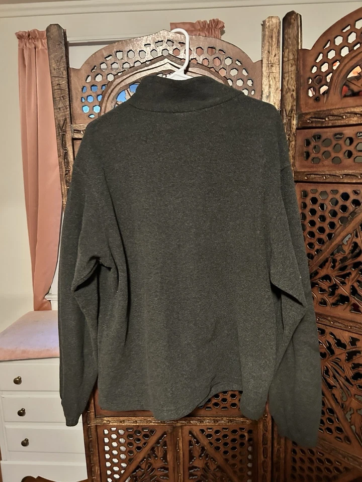 Columbia Sportswear Mens Gray Long Sleeve Pullover Full Zip Size Large Fleece - Image 4 of 4