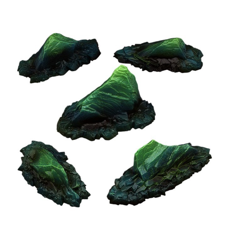 Agamot's Stones Fantastic Plants decor pour terrarium en resine grise 30cm
