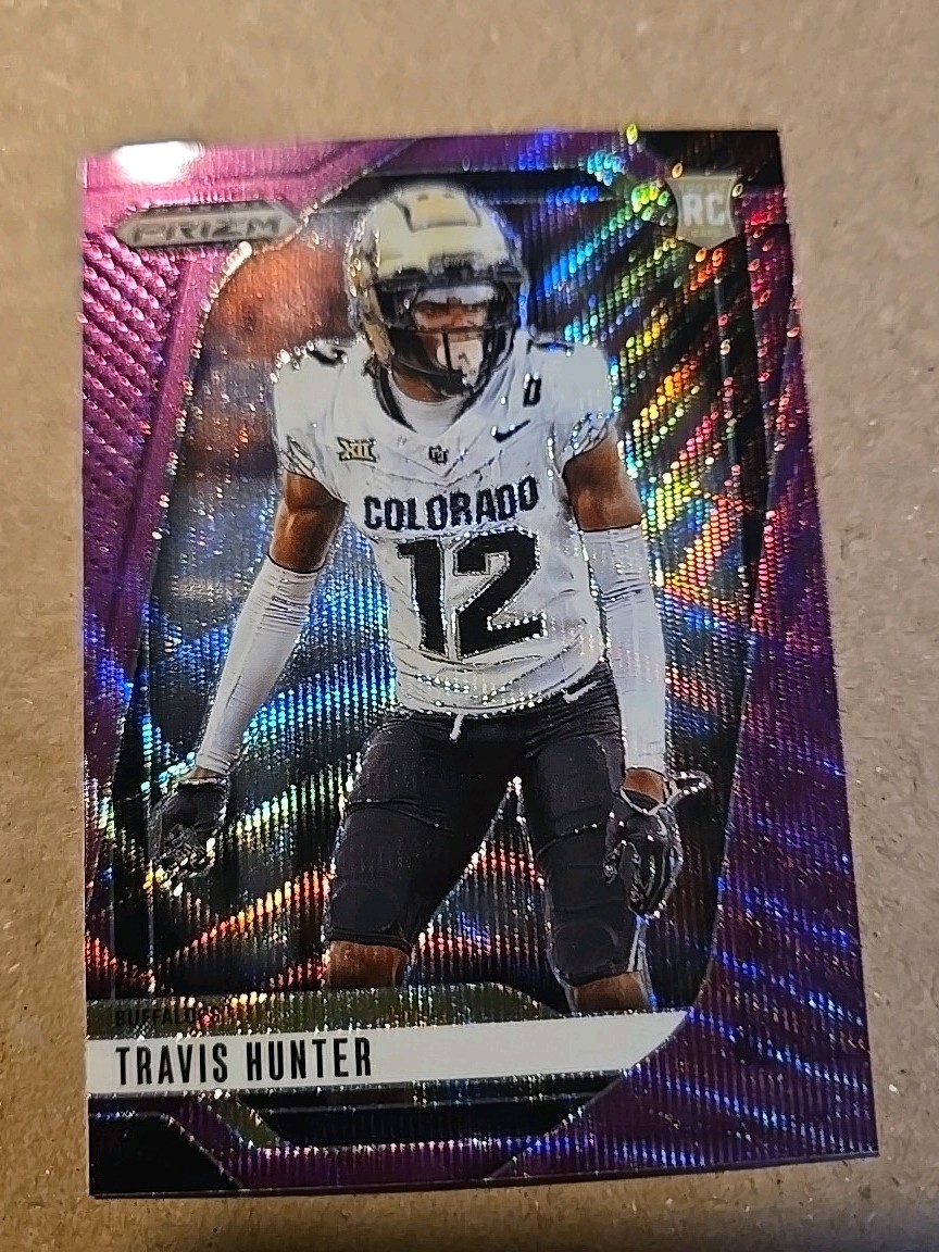 2025 Panini Prizm Draft Picks - Travis Hunter #20 Purple Wave Prizm (RC)
