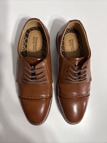 Freeman Boys Loafer Size 2 Brown - Picture 1 of 8