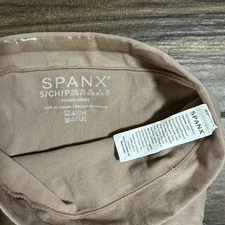 Spanx Power Series Tan Small Compression Biker Shorts