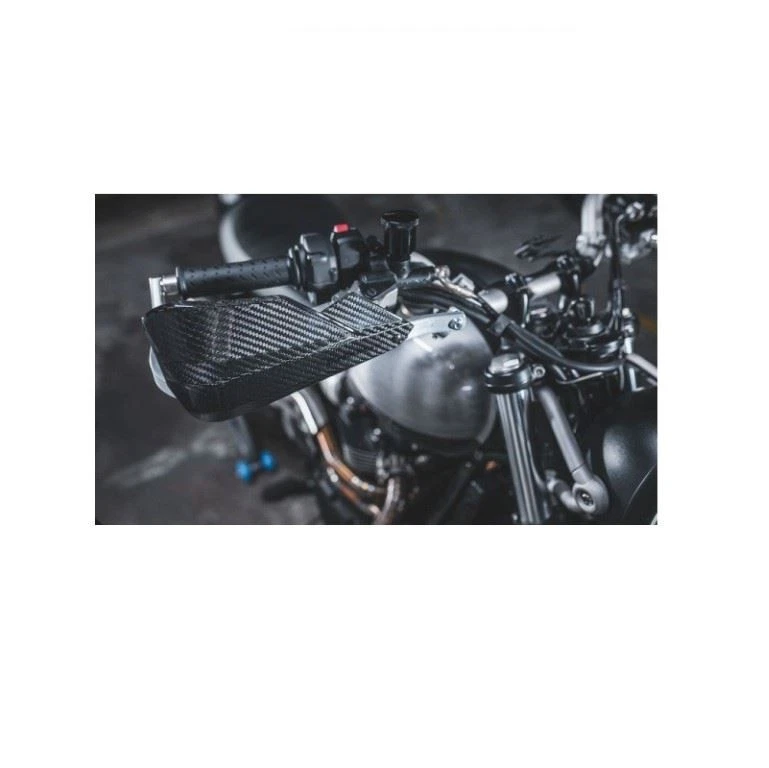 Guardamanos de fibra de carbono Barkbuster montaje en dos puntos Yamaha MT-07 2025 Foto 4 de 4