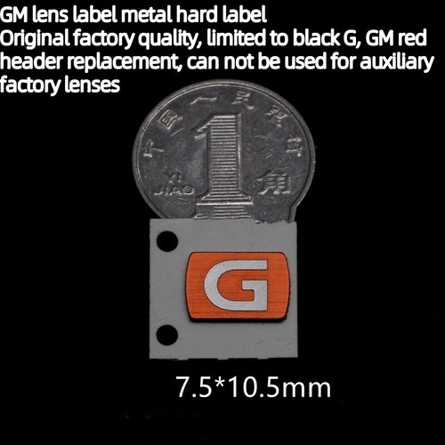 DIY SONY noir G à rouge GM Master étiquette objectif accessoire G Master étiquette métal - Photo 22/48