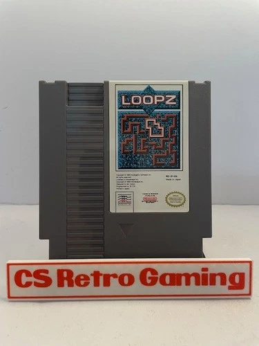 Loopz (Nintendo NES) Authentic Cleaned Tested Working