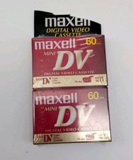 Maxell Mini DV 2 Pack Blank Digital Video Cassette 60 Min New Sealed