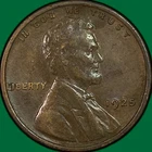 1925 Lincoln Wheat Cent Almost Uncirculated AU Coin, Scrape #40024