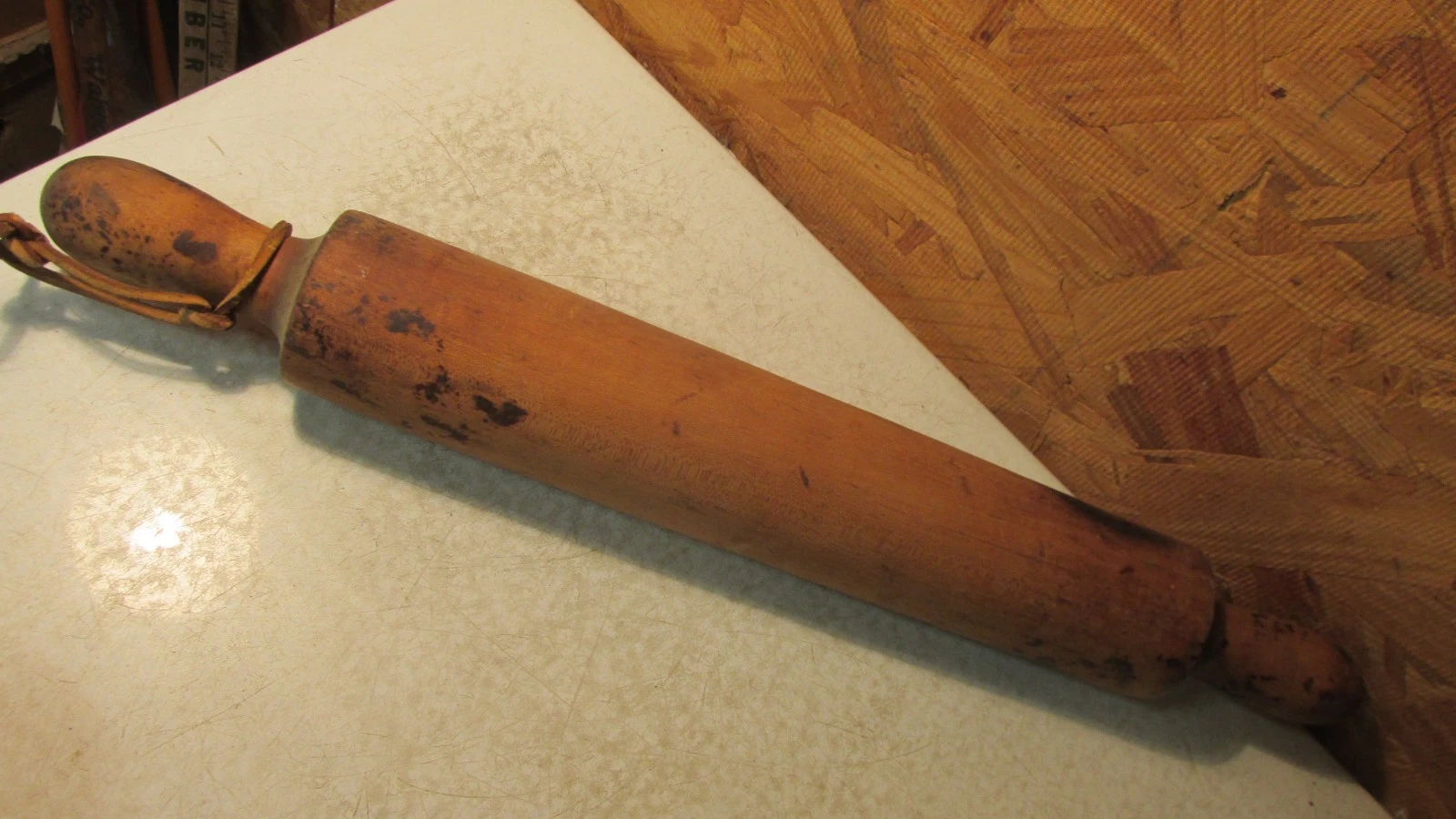 Antique Wood One Piece Rolling Pin
