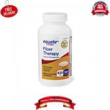 New Equate Fiber Therapy Calcium Polycarbophil Caplets, 625 mg, 140 Count