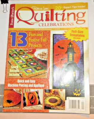 VTG. 2014 FALL Fon's & Porter's Quilting Celebrations-Templates+-Pgs.80-Good-FS