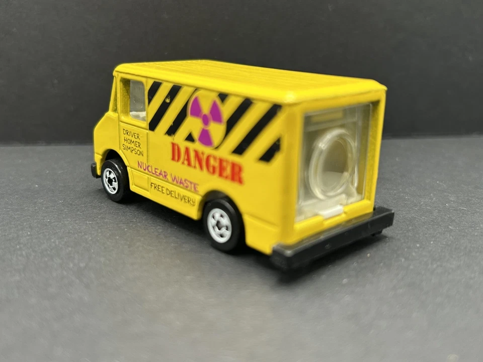90s Mattel Hot Wheels Combat Medic Nuclear Waste Delivery Van Homer Simpson Loos - Image 3 of 4