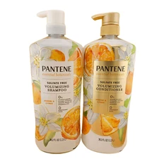 Pantene Essential Botanicals Jasmine & Citrus Shampoo & Conditioner Set, 38.2 fl