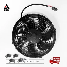 New 30103202 12" Puller Fan 12V Curved Blade 1870 CFM For SPAL VA01-AP90/VLL-66A