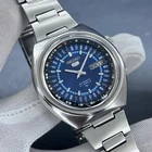 Vintage Seiko 5 Auto "Perpetual Calendar" Blue Horizon Sunburst Watch 7019-6070