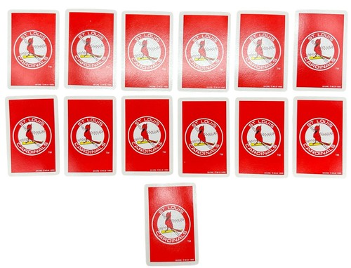 VTG St. Louis Cardinals Souvenir Duffel Bag Key Ring Skore Playing Cards 1989 90 - Picture 17 of 24
