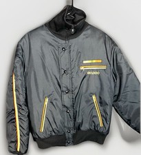 Vintage 80s Ski-Doo Bombardier Racing Jacket Mens Small Blue Snowmobile USA Made
