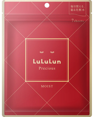 LuLuLun Precious RED Face Mask 7 Sheets Moisturizing Daily Care Japan
