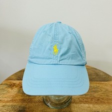 Polo Ralph Lauren Baby Blue w/ Yellow Small Pony Adjustable Baseball Cap