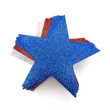 24 Pcs Foam Stars for Crafts, 6 Inch Patriotic Foam Star Cut-Outs Decorations