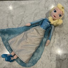 Disney Store Frozen Elsa Plush 20” Doll Soft Plush Toy 