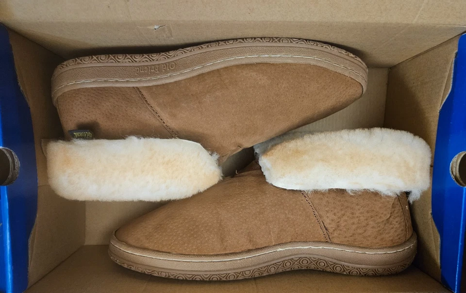 New Old Friend  Mens Sheepskin Bootee Moccasin Slipper - SZ 13 - Image 2 of 4