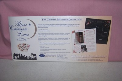 2001 The Creative Memories Collection Latino Combination Pack 9 Pieces NEW