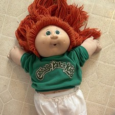Cabbage Patch Kids Soft Body Doll Red Yarn Ha...