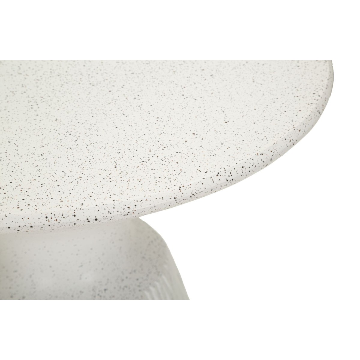 Table d'appoint moucheté Cone blanche de 53cm pour coin lecture - 4