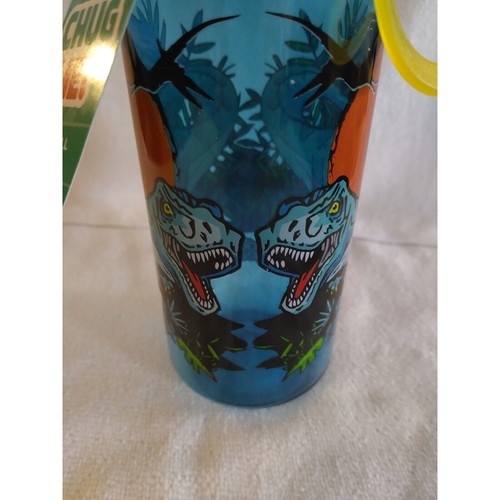 Cool Gear CHUG ME Dinosaurs 16oz Reusable Flip Top Water Bottle w/Carry Loop NWT - Picture 5 of 5