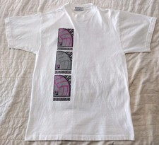 Vintage Fila 1990s Volleyball Art T Shirt Adult Size MEDIUM Made In USA