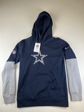 Dallas Cowboys Hoodie Sweatshirt Youth Large Blue NFL Football Nike On Field