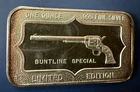 Buntline Special pistol Gun Limited Silver .999 Fine Silver 1 Ounce Bar Bullion